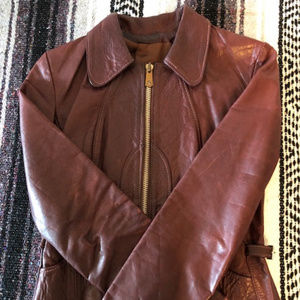 East-West Leather Jacket XS/S